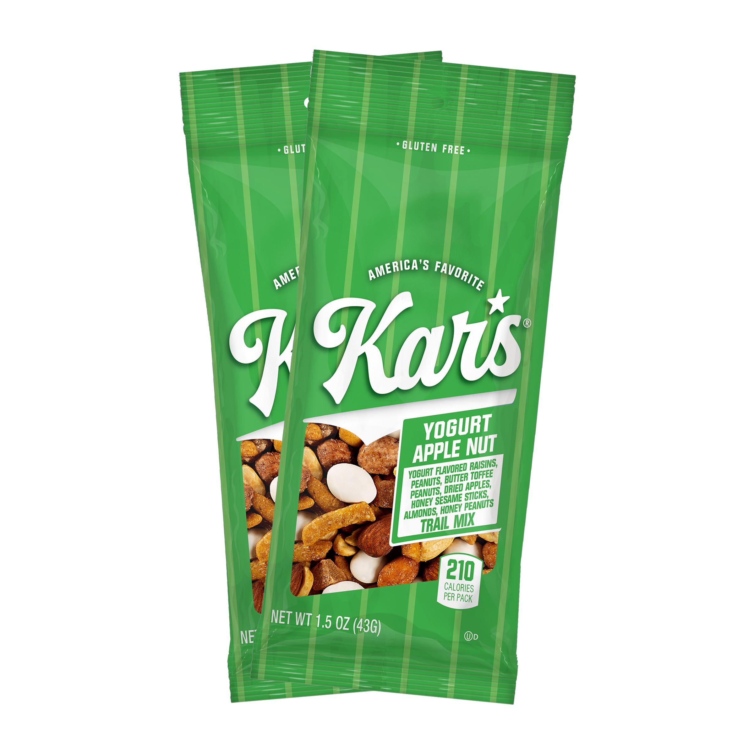 Apple - ★カズナリ★ Amazon.com: Kar's Nuts Yogurt Apple Nut Trail Mix, 1.5 oz – Grab